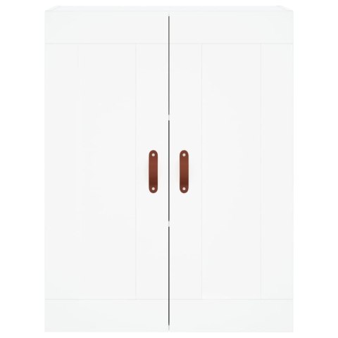 VidaXL Vysoká skrinka biela 69,5x34x180 cm spracované drevo