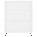 VidaXL Vysoká skrinka biela 69,5x34x180 cm spracované drevo