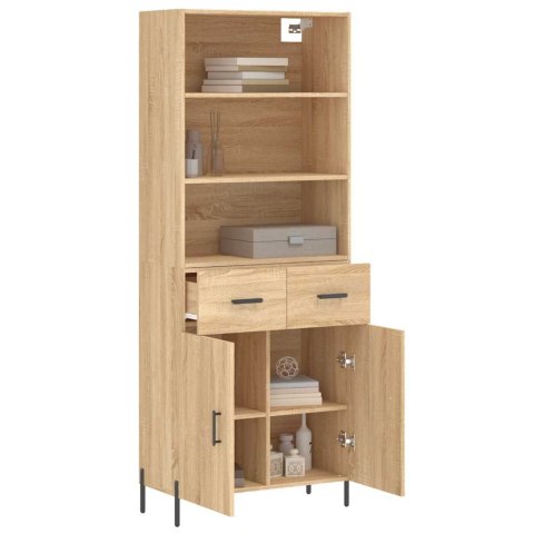 VidaXL Vysoká skrinka dub sonoma 69,5x34x180 cm spracované drevo