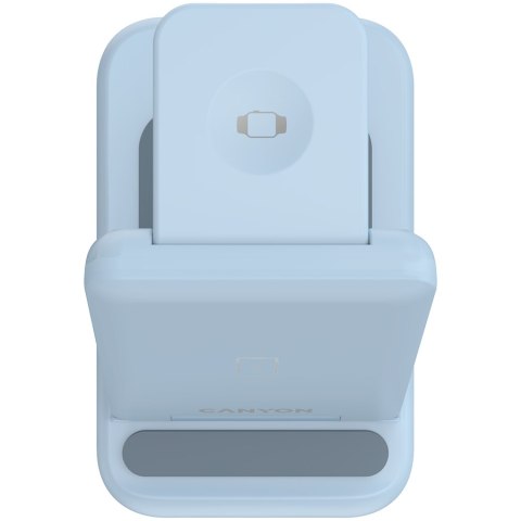 CANYON Ładowarka bezprzewodowa WS-304 15W 3w1 Niebieska