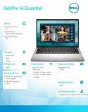 Dell Laptop Dell Pro 14 Essential PV14250 W11P EDU C5 120U/16GB/512GB/Intel Graph/FgrPr/WLAN+BT/14.0/BcklKb/4C/65W/5YRS Plat Silver (