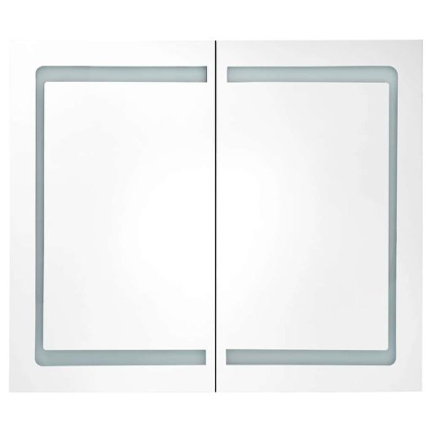 VidaXL LED kúpeľňová zrkadlová skrinka 80x12,2x68 cm