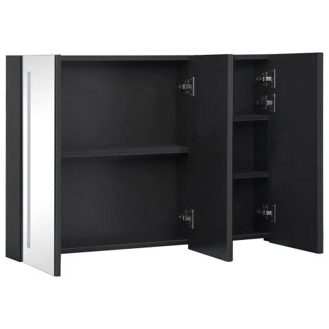 VidaXL LED kúpeľňová zrkadlová skrinka 89x14x62 cm