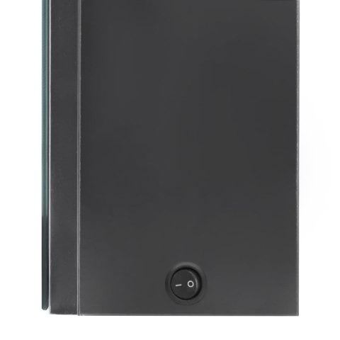 VidaXL LED kúpeľňová zrkadlová skrinka sivá 50x13x70 cm