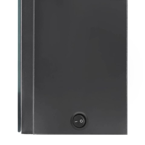 VidaXL LED kúpeľňová zrkadlová skrinka sivá 50x13x70 cm