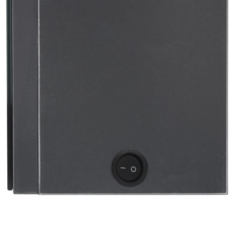 VidaXL LED kúpeľňová zrkadlová skrinka 89x14x62 cm sivá