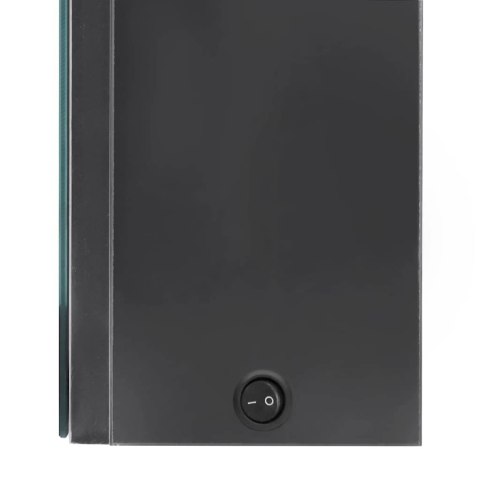VidaXL LED kúpeľňová zrkadlová skrinka sivá 80x12x68 cm