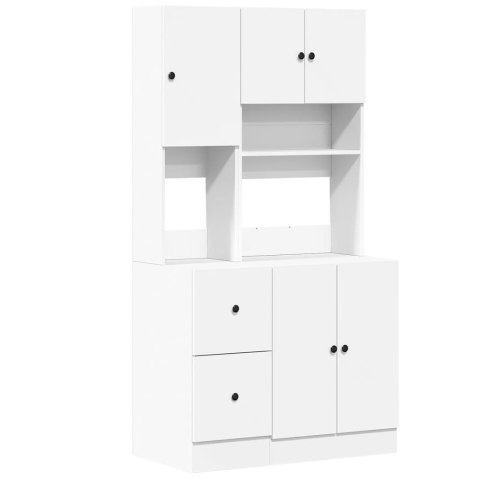 VidaXL Kuchynská skrinka biela 95x50x180 cm kompozitné drevo