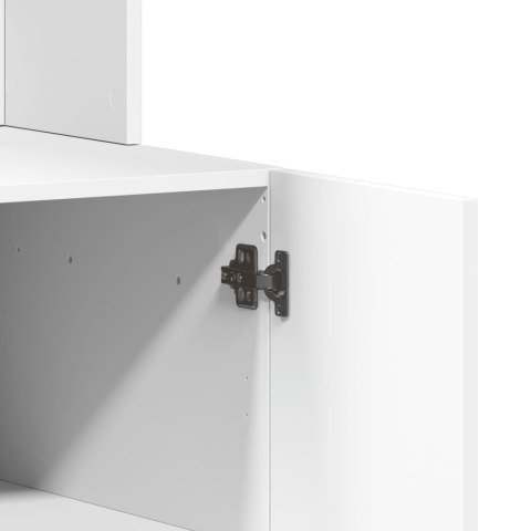 VidaXL Kuchynská skrinka biela 95x50x180 cm kompozitné drevo