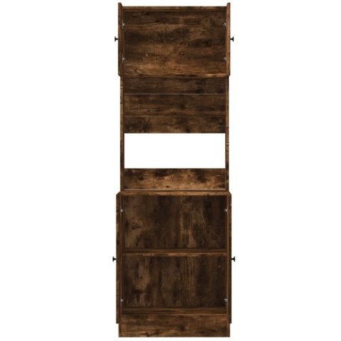 VidaXL Kuchynská skrinka dymový dub 60x50x180 cm kompozitné drevo