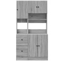 VidaXL Kuchynská skrinka sivá sonoma 95x50x180 cm kompozitné drevo