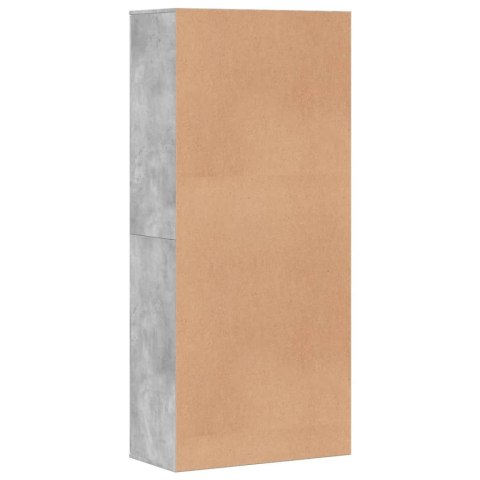 VidaXL Skrinka na topánky, betónovo sivá 80x39x178cm, kompozitné drevo