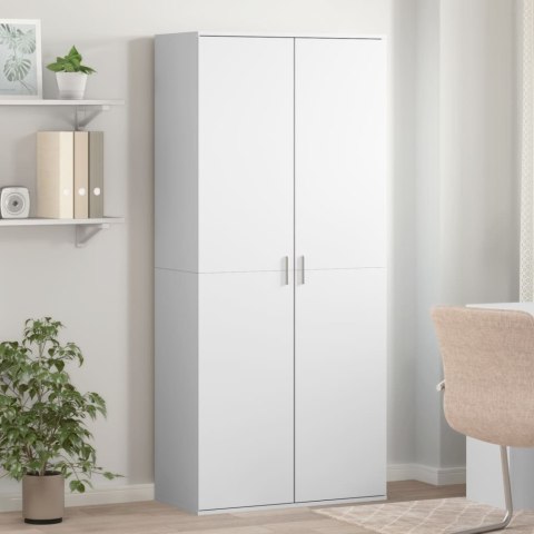 VidaXL Skrinka na topánky, biela 80x39x178 cm, kompozitné drevo