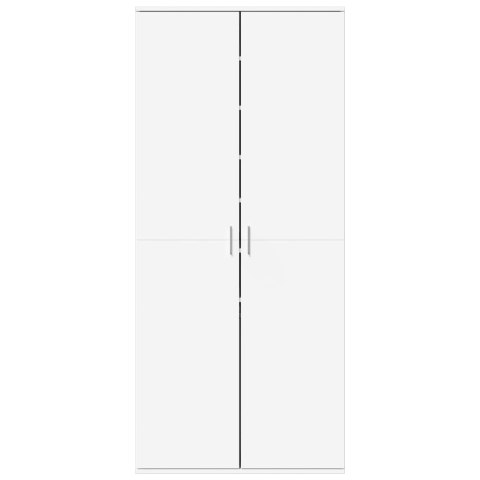 VidaXL Skrinka na topánky, biela 80x39x178 cm, kompozitné drevo