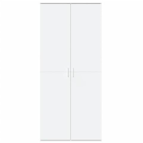 VidaXL Vysoká skrinka biela 80x35x180 cm kompozitné drevo