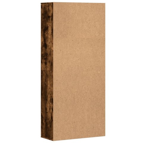 VidaXL Vysoká skrinka dymový dub 80x35x180 cm kompozitné drevo