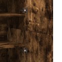 VidaXL Vysoká skrinka dymový dub 80x35x180 cm kompozitné drevo