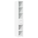 VidaXL Úzka úložná skrinka biela 30x42,5x225 cm kompozitné drevo