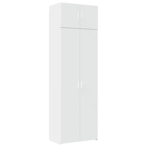 VidaXL Úložná skrinka biela 70x42,5x225 cm kompozitné drevo