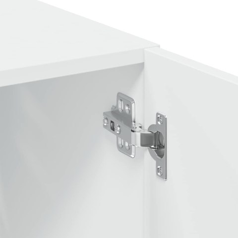 VidaXL Úložná skrinka biela 70x42,5x225 cm kompozitné drevo