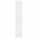 VidaXL Úložná skrinka, biela 70x42,5x225 cm kompozitné drevo