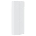 VidaXL Úložná skrinka biela 80x42,5x225 cm kompozitné drevo