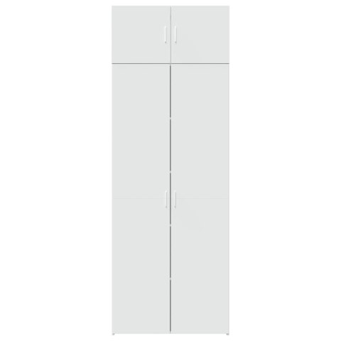 VidaXL Úložná skrinka biela 80x42,5x225 cm kompozitné drevo