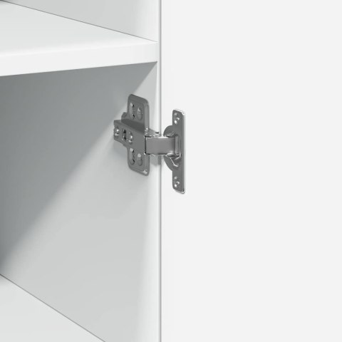 VidaXL Vysoká skrinka, biela 45x42,5x185 cm, kompozitné drevo