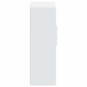 VidaXL Vysoká skrinka, biela 80x42,5x124 cm, kompozitné drevo