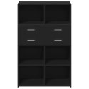 VidaXL Vysoká skrinka, čierna 80x42,5x124 cm, kompozitné drevo
