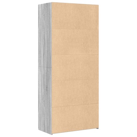 VidaXL Vysoká skrinka sivá sonoma 80x42,5x185 cm kompozitné drevo