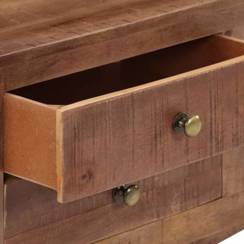 VidaXL TV skrinka 110x30x40 cm surové mangovníkové drevo