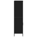 VidaXL Vysoká skrinka čierna 79,5x35,5x137,5 cm kompozitné drevo