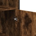 VidaXL Vysoká skrinka dymový dub 79,5x35,5x137,5 cm kompozitné drevo