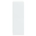 VidaXL Vysoká skrinka s dvierkami biela 68x37x109 cm kompozitné drevo