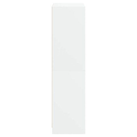 VidaXL Vysoká skrinka s dvierkami biela 68x37x142 cm kompozitné drevo