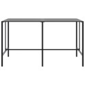 VidaXL Barový stolík, čierny 200x100x110 cm, oceľ s práškovou úpravou