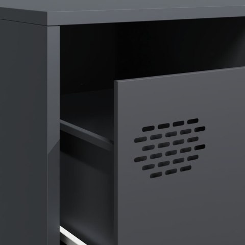 VidaXL TV skrinka antracit 202x39x43,5 cm oceľ valcovaná za studena