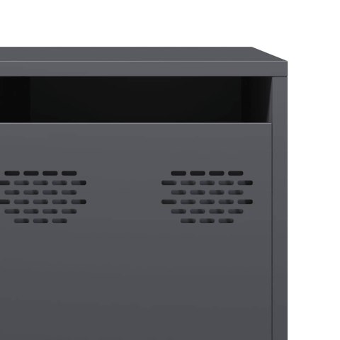 VidaXL TV skrinka antracit 202x39x43,5 cm oceľ valcovaná za studena