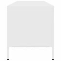 VidaXL TV skrinka biela 202x39x43,5 cm oceľ valcovaná za studena