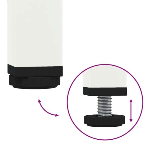 VidaXL TV skrinka biela 202x39x43,5 cm oceľ valcovaná za studena