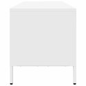 VidaXL TV skrinka biela 202x39x43,5 cm oceľ valcovaná za studena