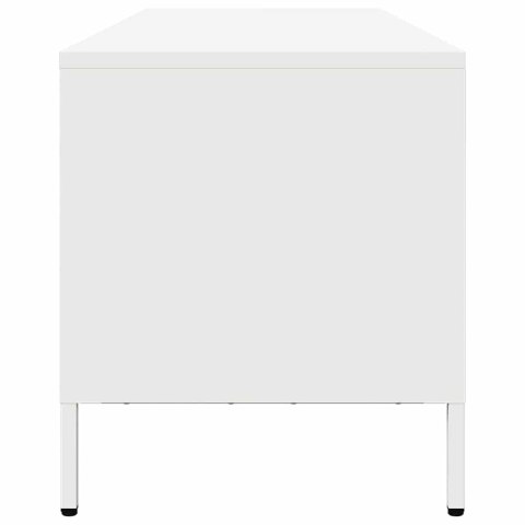 VidaXL TV skrinka biela 202x39x43,5 cm oceľ valcovaná za studena