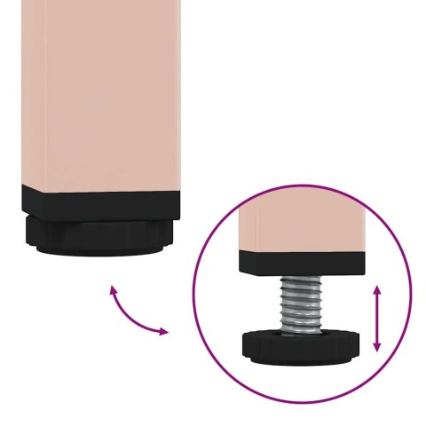 VidaXL TV skrinka ružová 202x39x43,5 cm oceľ valcovaná za studena