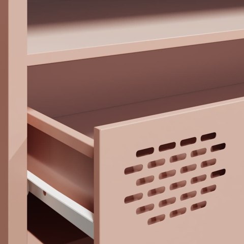 VidaXL TV skrinka ružová 202x39x43,5 cm oceľ valcovaná za studena