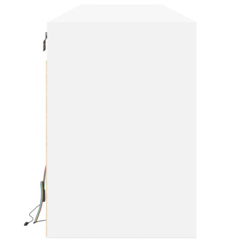 VidaXL TV nástenná skrinka s LED biela 180x31x45 cm