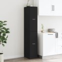 VidaXL Skrinka na lieky čierna 30x41x174,5 cm kompoztiné drevo