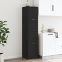 VidaXL Skrinka na lieky čierna 40x41x174,5 cm kompozitné drevo