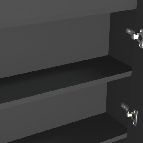 VidaXL Kúpeľňová zrkadlová skrinka 80x15x60 cm MDF antracitová