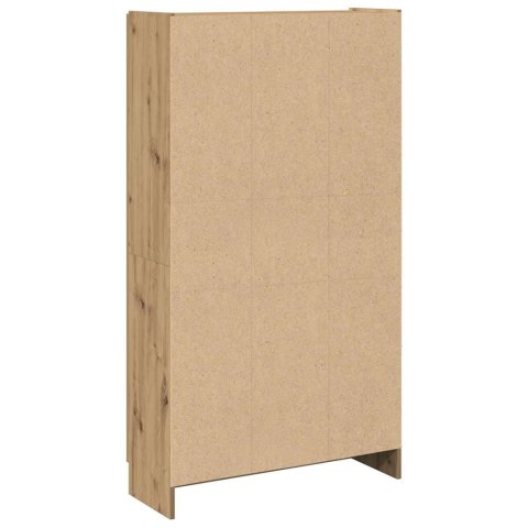 VidaXL Vysoká skrinka, dubový drevený remeselník, 82,5x30,5x150 cm, imitácia dreva